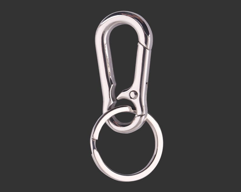 Gold Metal Carabiner Clip Key ring Key chain Key Charm Holder Organizer for Car/Key Finder Hook Purse Hardware Dog ID Tag Holder Handbag DIY image 3