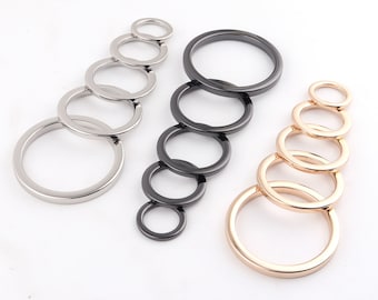 19-50mm silver/gold/gunmetal Metal o ring Round ring Purse ring metal ring circle ring,bag buckle o ring for diy Webbing Strap bags hardware