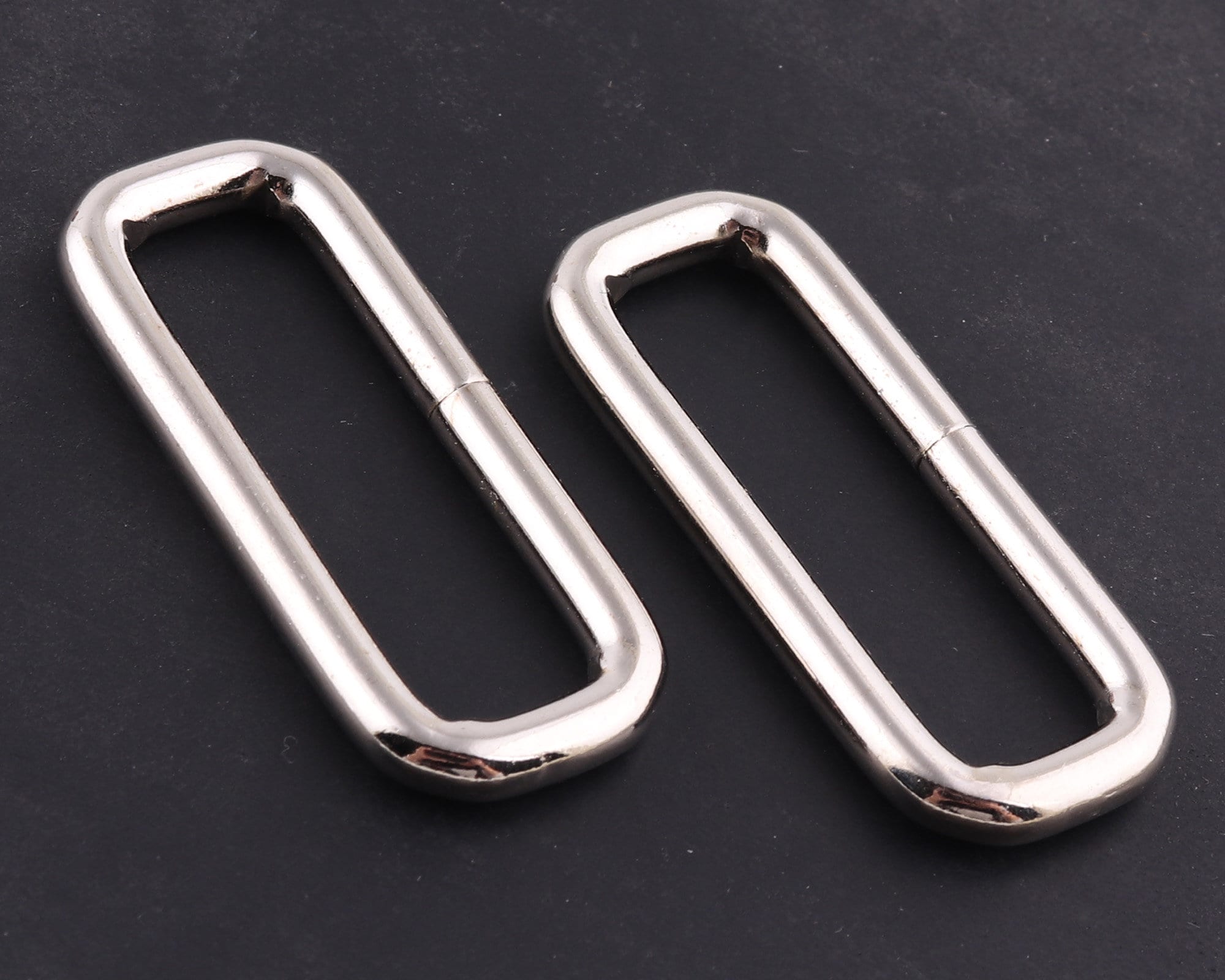 Silver metal rectangle rings strap ring Rectangle Buckles Etsy