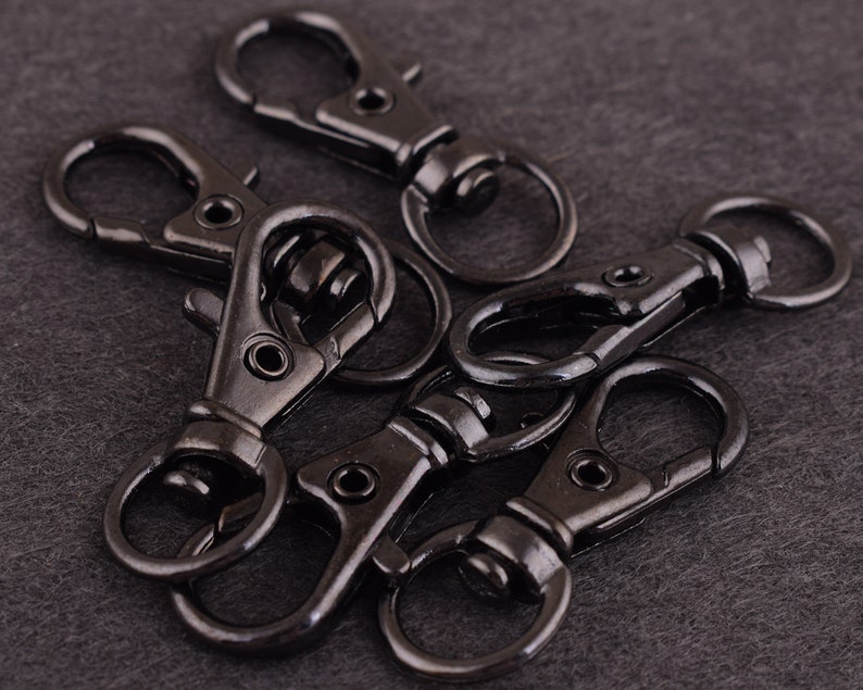 swivel hook,zinc alloy swivel clasps,Dog Clasp,Swivel clasp for dog collarleash 10 Pcs 38 inch gunmetal lobster clasp-Lobster Swivel 9mm