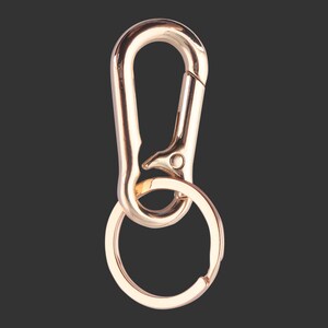 Gold Metal Carabiner Clip Key ring Key chain Key Charm Holder Organizer for Car/Key Finder Hook Purse Hardware Dog ID Tag Holder Handbag DIY image 4