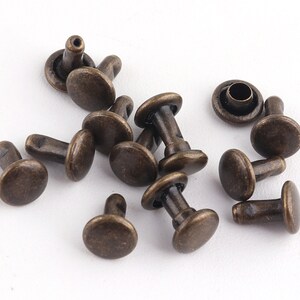 Double Cap Rivets 5mm Mini Rivets Metal Button Double Head Purse ...