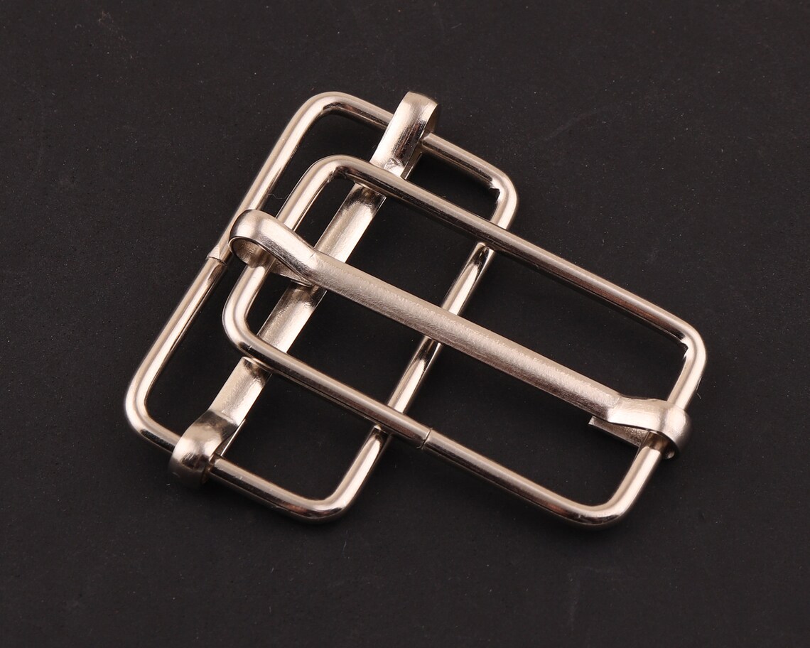 1 1/4 inch 32mm silver metal slide buckle Rectangle adjustable Etsy