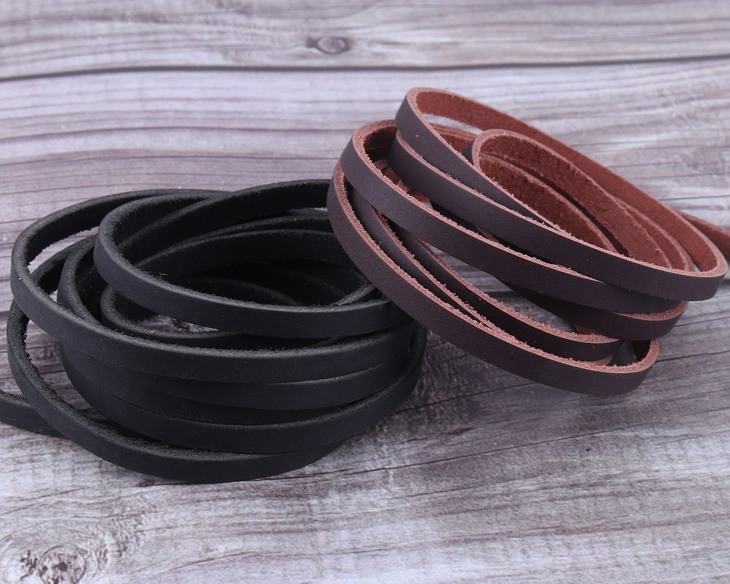 5 oz Leather Lace Cords - Assorted, Black and Browntones Colors 3/16 —  Leather Unlimited