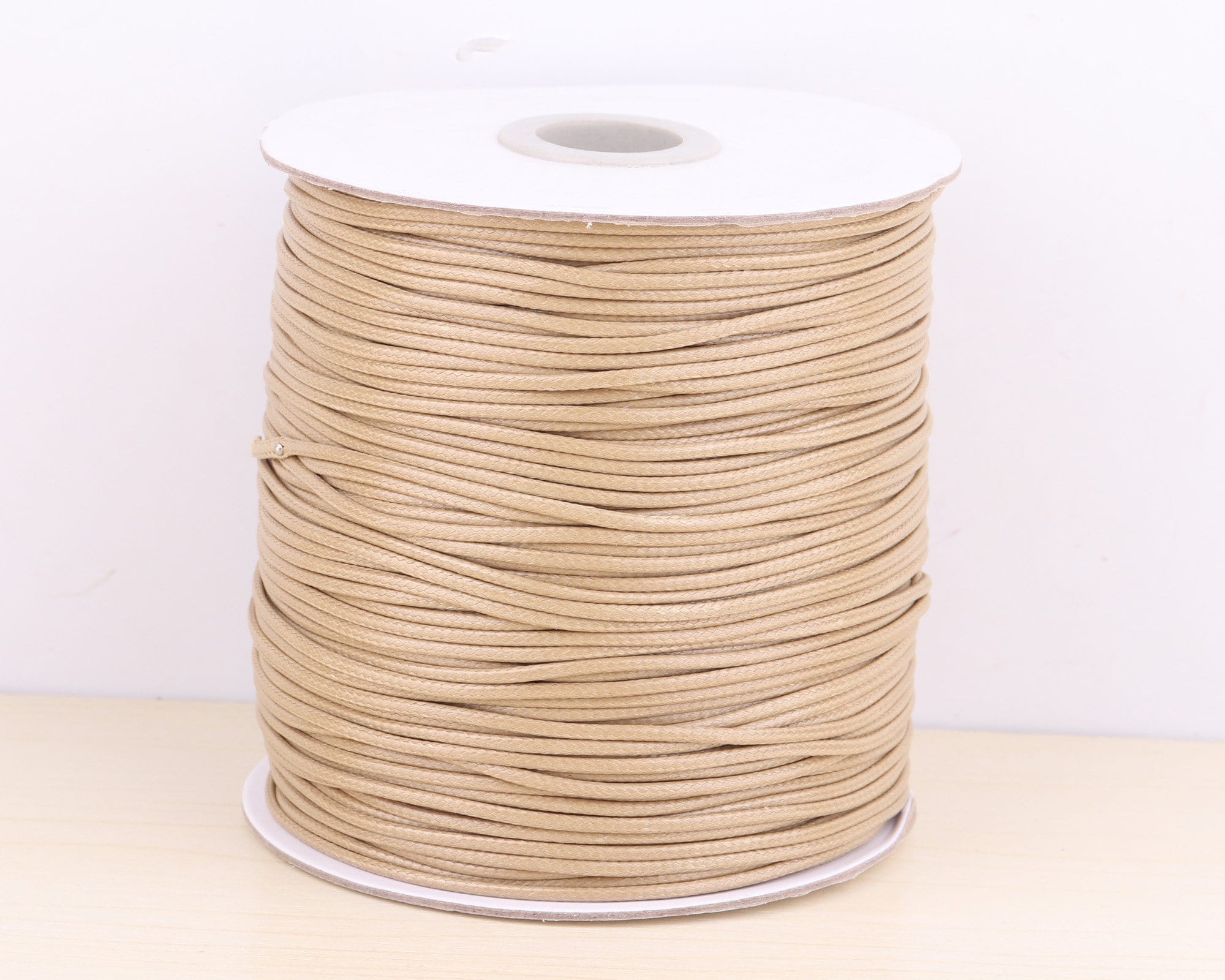 1.5mm Tan Color Environmental Korean Cord Wax Cord,waxed String,color Waxed  Polyester Thread,bracelet Necklace Making,leather String Cords 