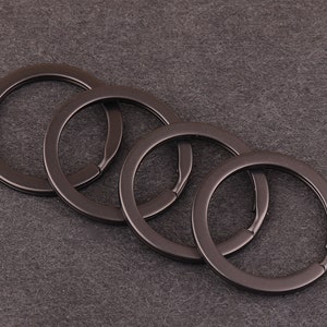 20pcs 28mm gunmetal Split Rings,Jump Rings Double Loops Bulk Jump Rings Split Ring Double Loop Rings key ring Findings Metal Split key Rings