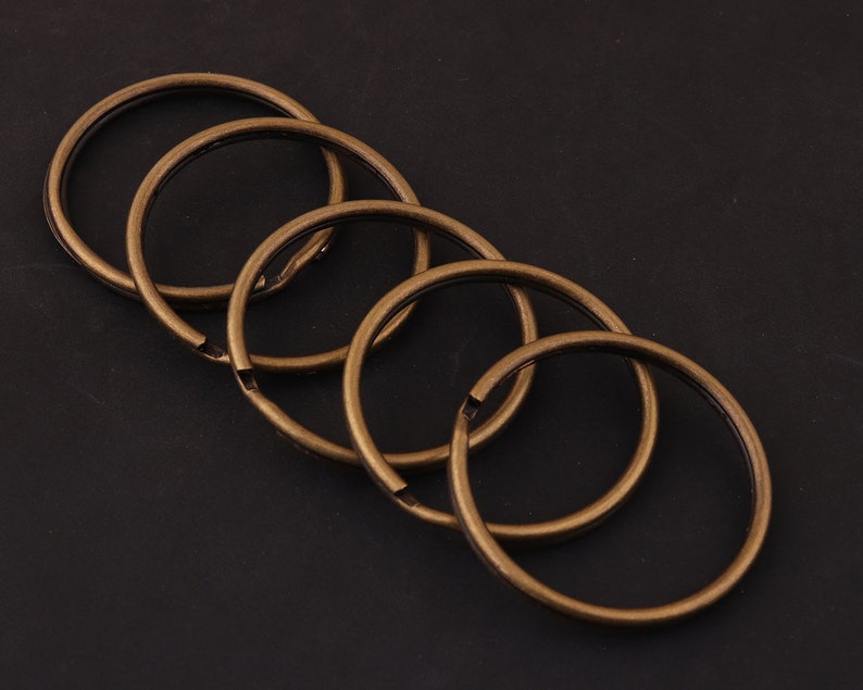 35mm 20pcs 1 38 antiqued bronze Split Rings,Jump Rings Double Loops Bulk Jump Rings Split Ring Double Loop Rings key ring Findings for diy