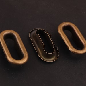 50set 19mm Oval Ring Eyelet Grommet-Bronze Grommet Eyelets for Sewing Large Eyelet with Washer OVAL Grommet Bead Cores Clothes Canvas Making