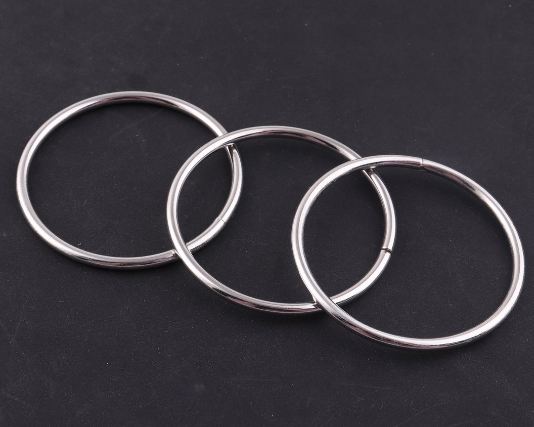 40mm Silver Metal Oring Belt Buckle,metal Loop,diy Bag Buckle,leather