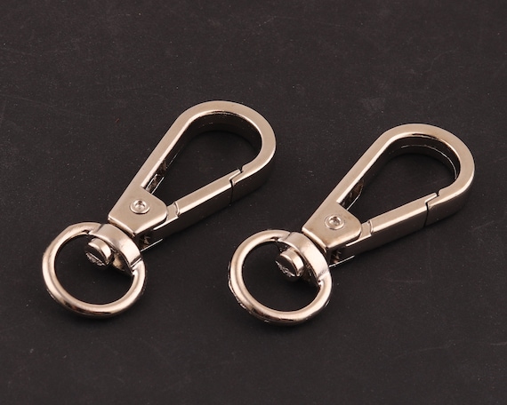 10pcs Metal Key Chain Ring Swivel Lobster Clasp Clips Key Hooks