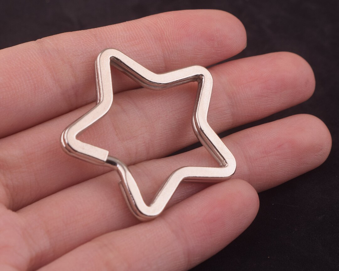 100 Pcs Split Ring, Small Key Rings Bulk Split Keychain Rings (18mm) DIY  Craft M