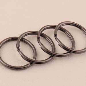20mm*17mm gunmetal Split Rings,Jump Rings Double Loops Bulk Jump Rings Split Ring Double Loop Rings key ring Findings Metal Split key Rings