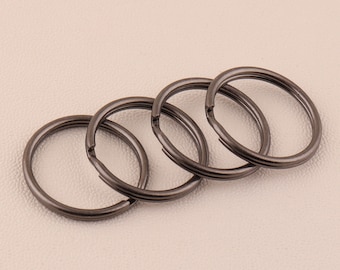 Anillos divididos de bronce de 20 mm * 17 mm, anillos de salto Bucles dobles Anillos de salto a granel Anillo dividido Anillos de doble bucle Llavero Hallazgos Anillos de llave divididos de metal