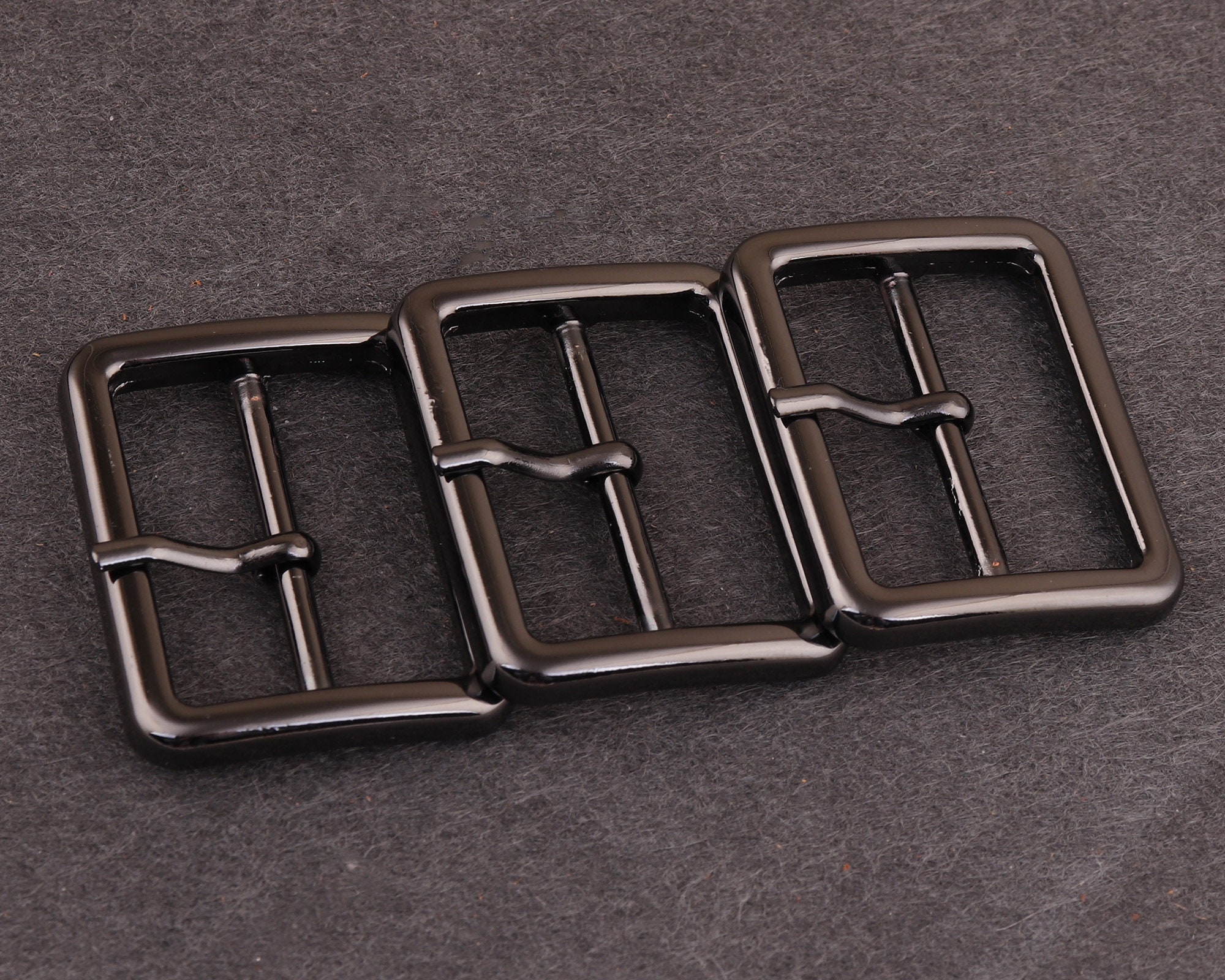 Gunmetal Adjuster Buckle 10pcs 40mm Metal/alloy Slide Belt Buckle Tri Bar  Buckles Strap Buckle Adjuster Slider Buckle Bag Handware 