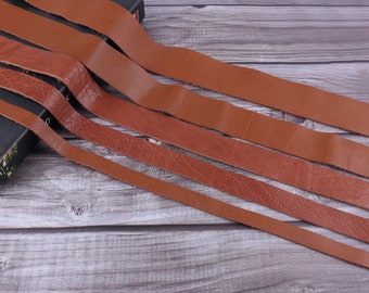 Natural leather straps,Sienna leather lace,leather for bracelet,long cowhide leather straps Leather Necklace Cord/Leather Strip Strap/belt