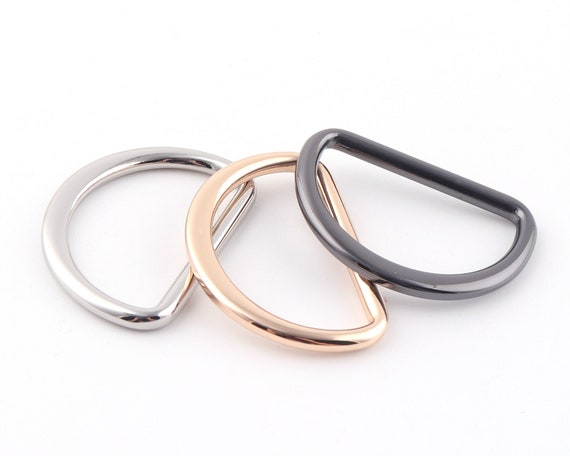 1 Inch D-rings Flat Metal D-ring Purse Belts Strap Loop Findings,welded D  Ring Buckle Flat Rings Strap Connector Rings Bag/purse Hardware 