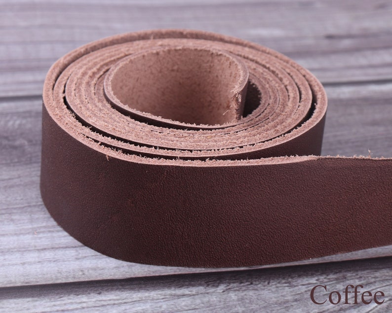 Natural Leather Straps 1inch Widelong Leather Stripbelt Etsy
