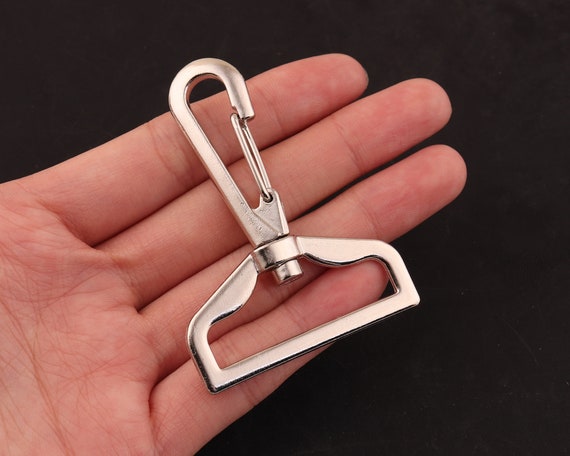 SILVER 37mm SIZE FOR BAG//STRAP 100 PC METAL OVAL LOBSTER SWIVEL CLASP 1.5/"