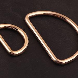 4/3&quot;(20mm) and 1&quot;1/2“(38mm) metal d ring purse d ring purse buckle D Rings Leather Hardware,Handbag D Hooks Buckle Strap Adjuster for bag