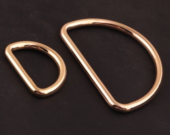 4/3"(20mm) and 1"1/2“(38mm) metal d ring purse d ring purse buckle D Rings Leather Hardware,Handbag D Hooks Buckle Strap Adjuster for bag