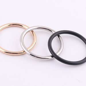 38mm rose gold and silver O Ring Non Welded Metal O Buckle O rings Belt Strap Buckle Webbing O Ring Leather Craft,O Ring Choker 1 12 inch