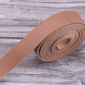 1 inch brown Leather Straps,long  Leather strip,Leather For Belts,Natural Leather,Leather For Bag Straps,real Leather supplies 2 mm thick