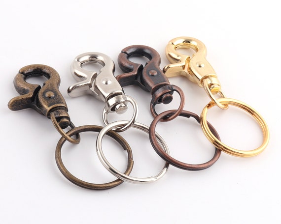 Heavy Duty Keychains lobster Swivel Snap Hooks Lobster Claw Hook key Chains,swivel  Hook Keychain With 1 Key Rings Key Chain Fobs-4 Color -  Canada