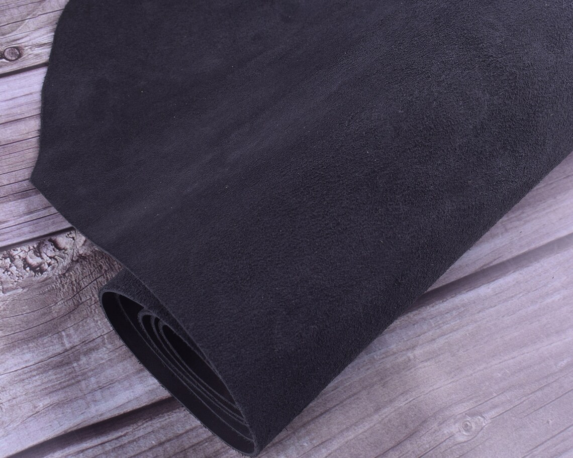 Black natural Leather sheetsA4 size softy leather Thick Solid Etsy