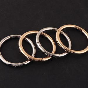 2inch(50mm) silver and gold Large spring gate ring clasp push gate o ring round gate ring spring ring Push Snap Hooks Large silver Snap Hook