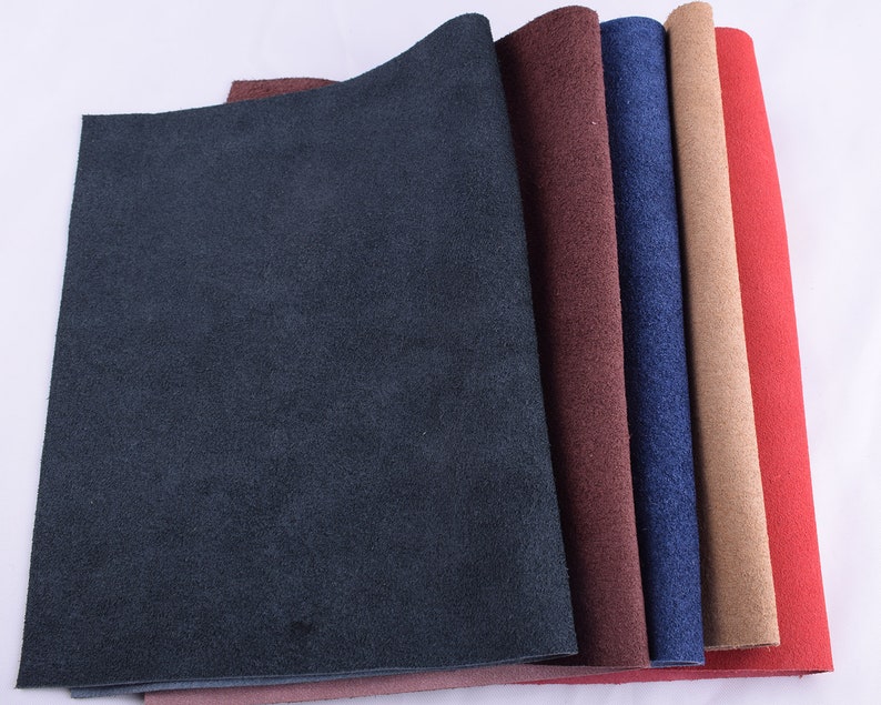 Natural Leather Colorful Leather for craft supplies 8*12 Soft Cowhide Leather,solid Genuine Leather Sheets,real Leather A4