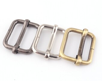 Hebilla de ajuste de cincha de 3/4"(20 mm), hebilla de monedero con deslizador de correa Hebilla deslizante Hebilla de correa Hebilla ajustable herrajes para monedero Tri Glide para correa