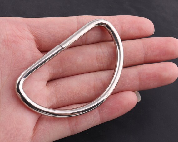 2 52 mm Silber D-Ring Zubehör Geldbörse Ring Metall D-Ring Nicht