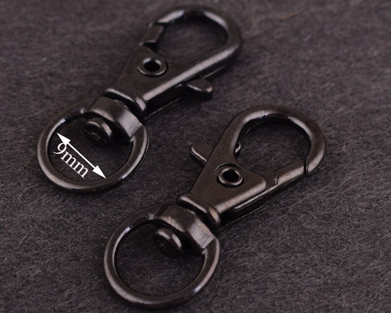 swivel hook,zinc alloy swivel clasps,Dog Clasp,Swivel clasp for dog collarleash 10 Pcs 38 inch gunmetal lobster clasp-Lobster Swivel 9mm