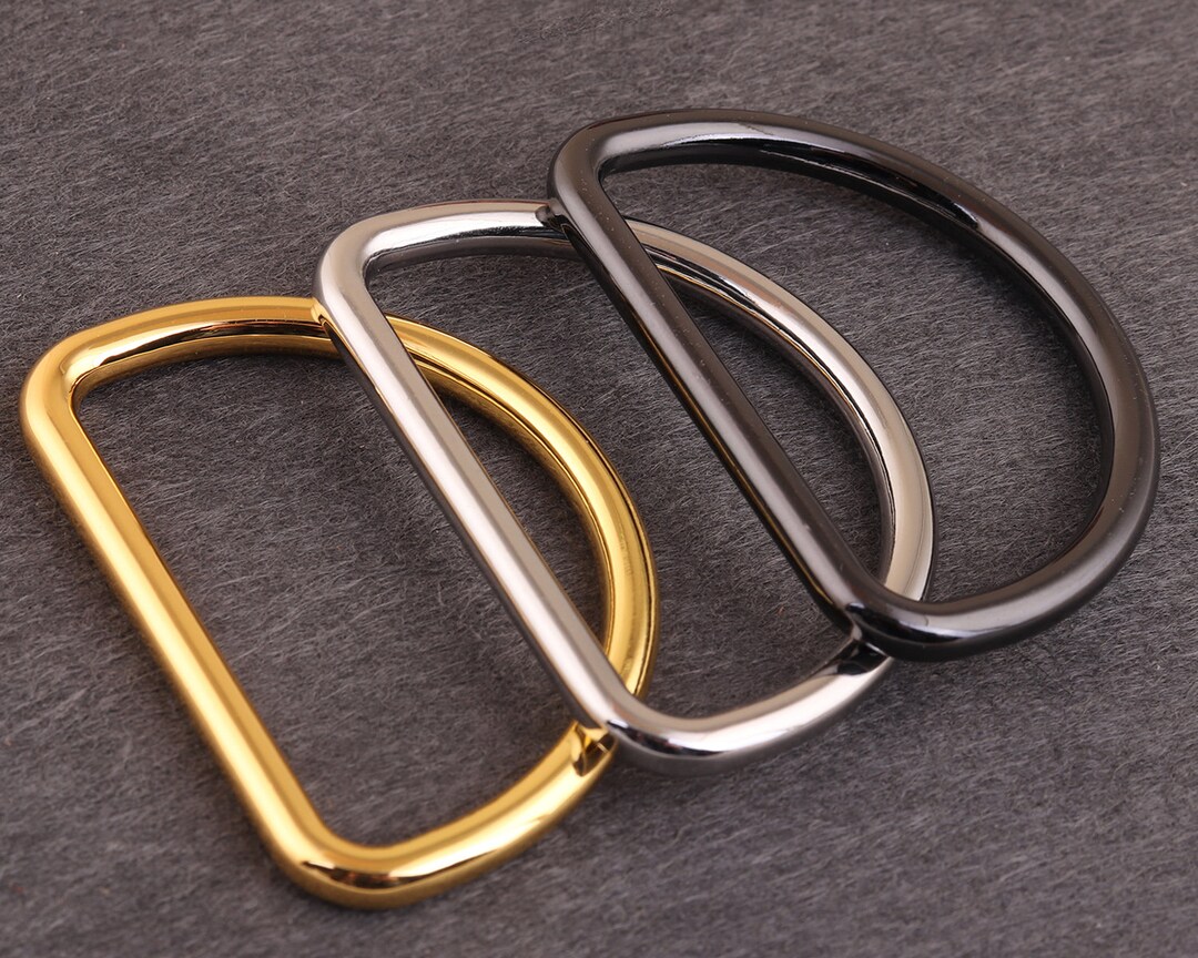 2-20-50PCS Stainless Steel Metal Keyrings Key Chain Hooks For DIY Bags Belt  Strap Pendant O Ring Connector Buckles Accessories