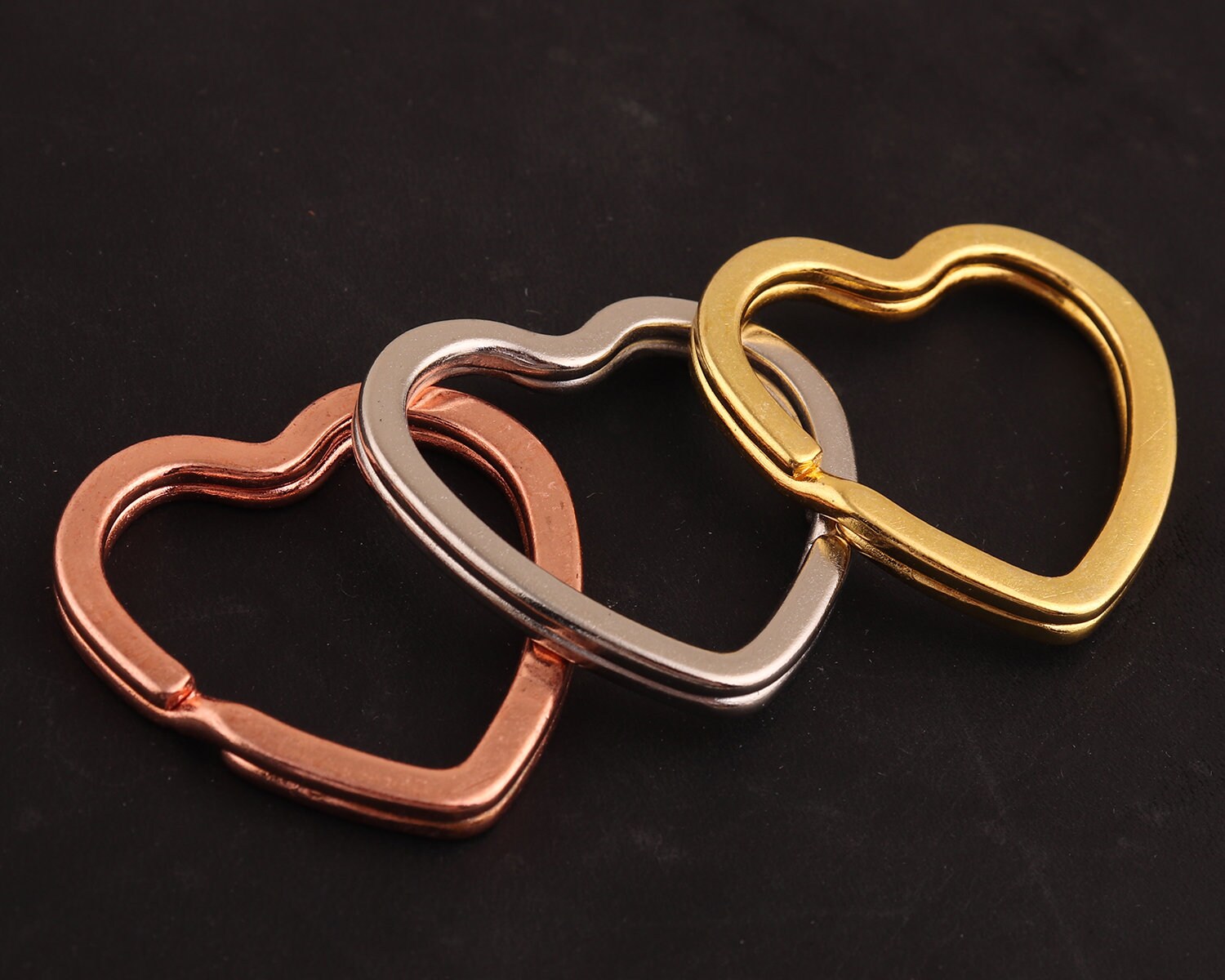 30 pcs Gold Color Metal Split Rings Durable Key Chain Ring Keychains Craft 25mm