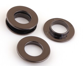 12 mm round screw eyelet grommet gunmetal Metal Eyelet Grommet Zinc Alloy Screw back alloyed Screw in Grommet for DIY Making and purse cloth