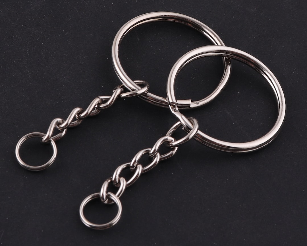 小物 silver 925 key ring chain order custom Silver 22*50 Mm Key Chains,key Ring Chains,key Ring Blanks,key