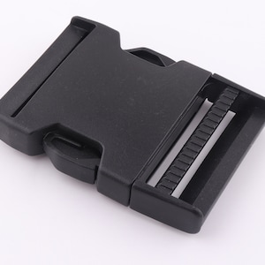 2 inch Black Plastic Buckles with Side Release,Stealth Warrior Plastic Side Release Buckle regulator quick release buckle survival bracelet