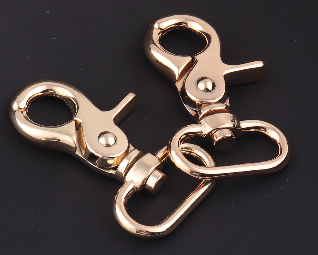 1 Inch Gold Swivel Hook Swivel Clasp Push Gate Hooks Purse Etsy