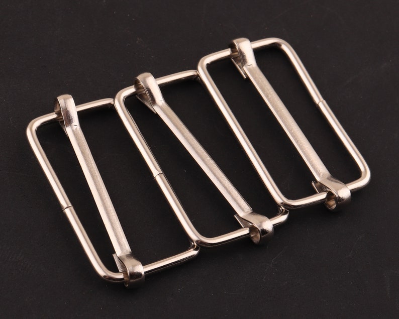 1 1/4 Inch 32mm Silver Metal Slide Buckle Rectangle Adjustable Etsy