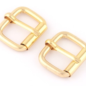 25mm Gold Adjustable Belt Buckle Slide Bar Buckle,Metal Roll Rectangle Purse Buckle Hardware Bag Webbing Handbag Leather Craft Accessories