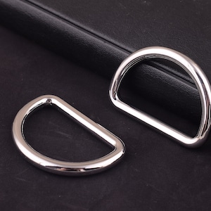 silver D Ring Belt Buckle,jump ring,D Ring buckles 1&quot;1/4&quot;inch(31 mm) Metal D rings D-rings Purse rings Strap ring for purse  D-ring Findings