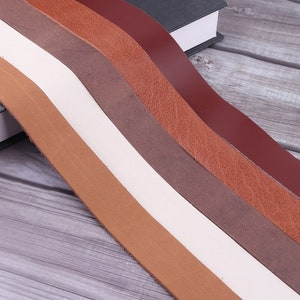 Natural leather strap 1 inch wide-Long Leather Strip,Belt Diy,Purse Straps,khaki Strip,natural Leather Belt,Genuine Leather,Leather supplies