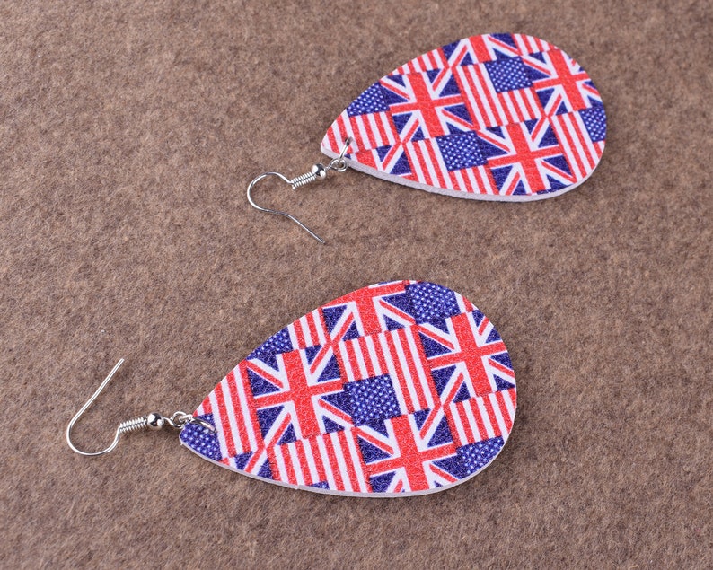 Leather dangle Earring,Fashion earring Cutout Teardrop EarringsTeardrop Shapes earrings,Faux leather statement earring supplies