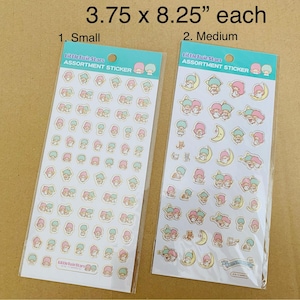 Sanrio LTS Kleine Zwillingssterne kiki lala klare niedliche Aufkleber kawaii Sammlerstück