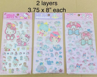 Adesivi scintillanti My Melody: da collezione kawaii, due strati
