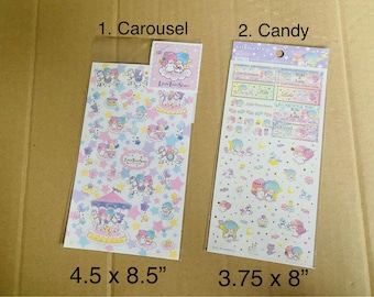 Two Packs* Sanrio Hello Kitty Cinnamoroll Flake Seal Stickers Lot