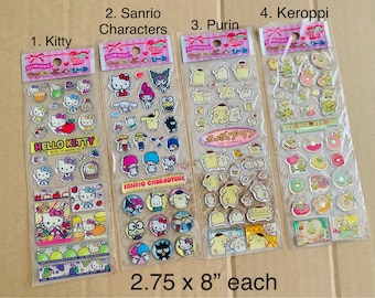 PACK'O'STICKERS サンリオ 2個セット Two Packs* Sanrio Hello Kitty Cinnamoroll Flake Seal Stickers Lot
