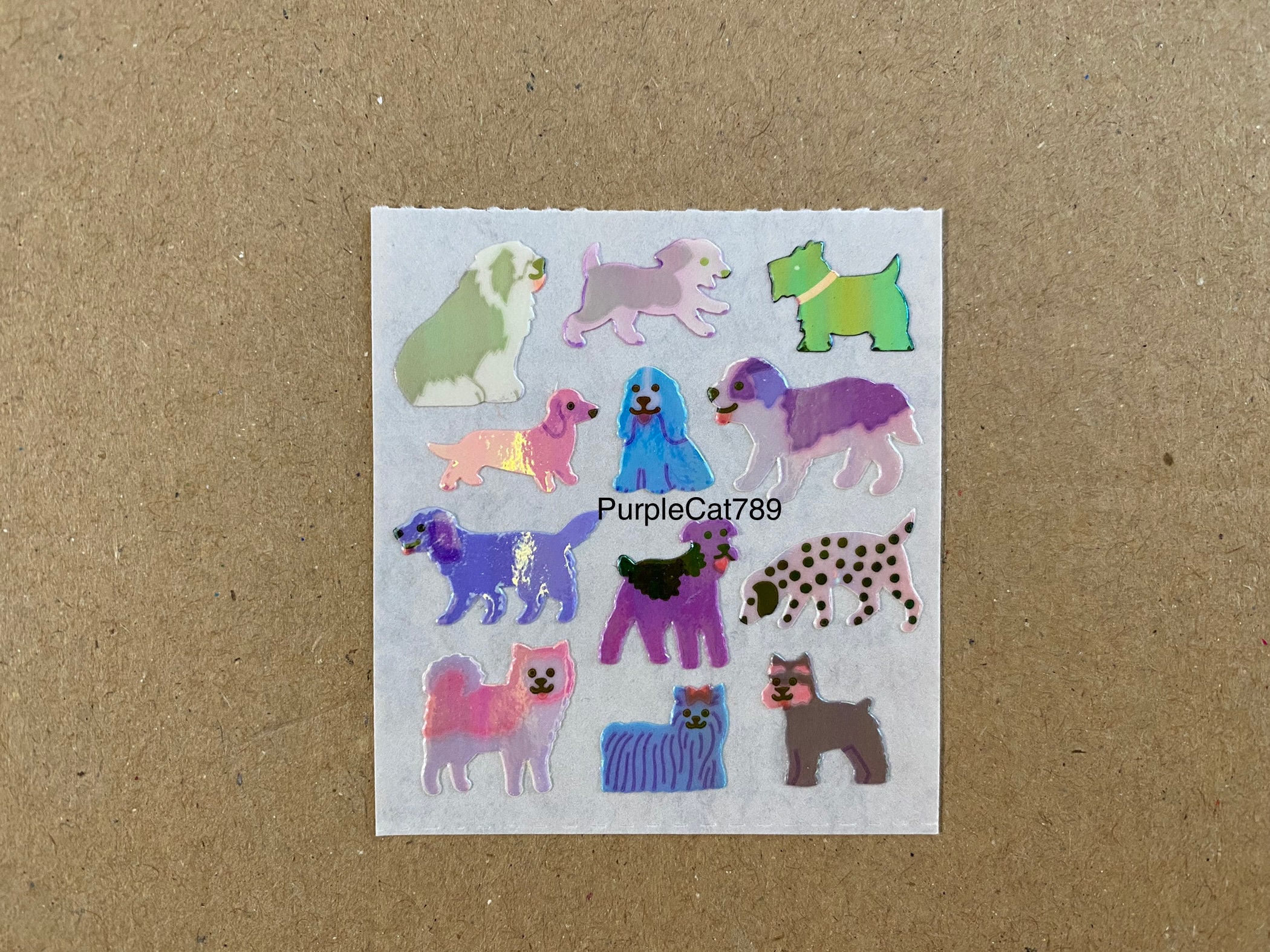 Vintage Sandylion Mini Pearly Dogs Micro Stickers Mod Rare - Etsy
