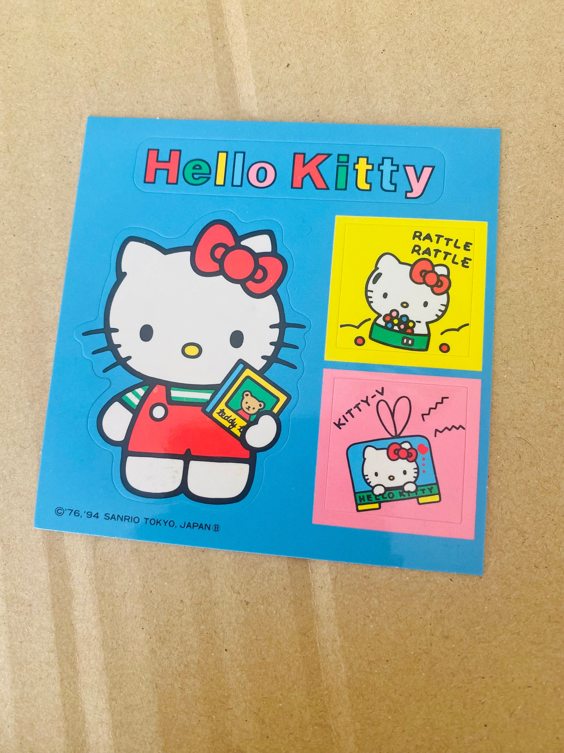Sanrio Vintage Hello Kitty 1994 1995 Stickers Cute Kawaii